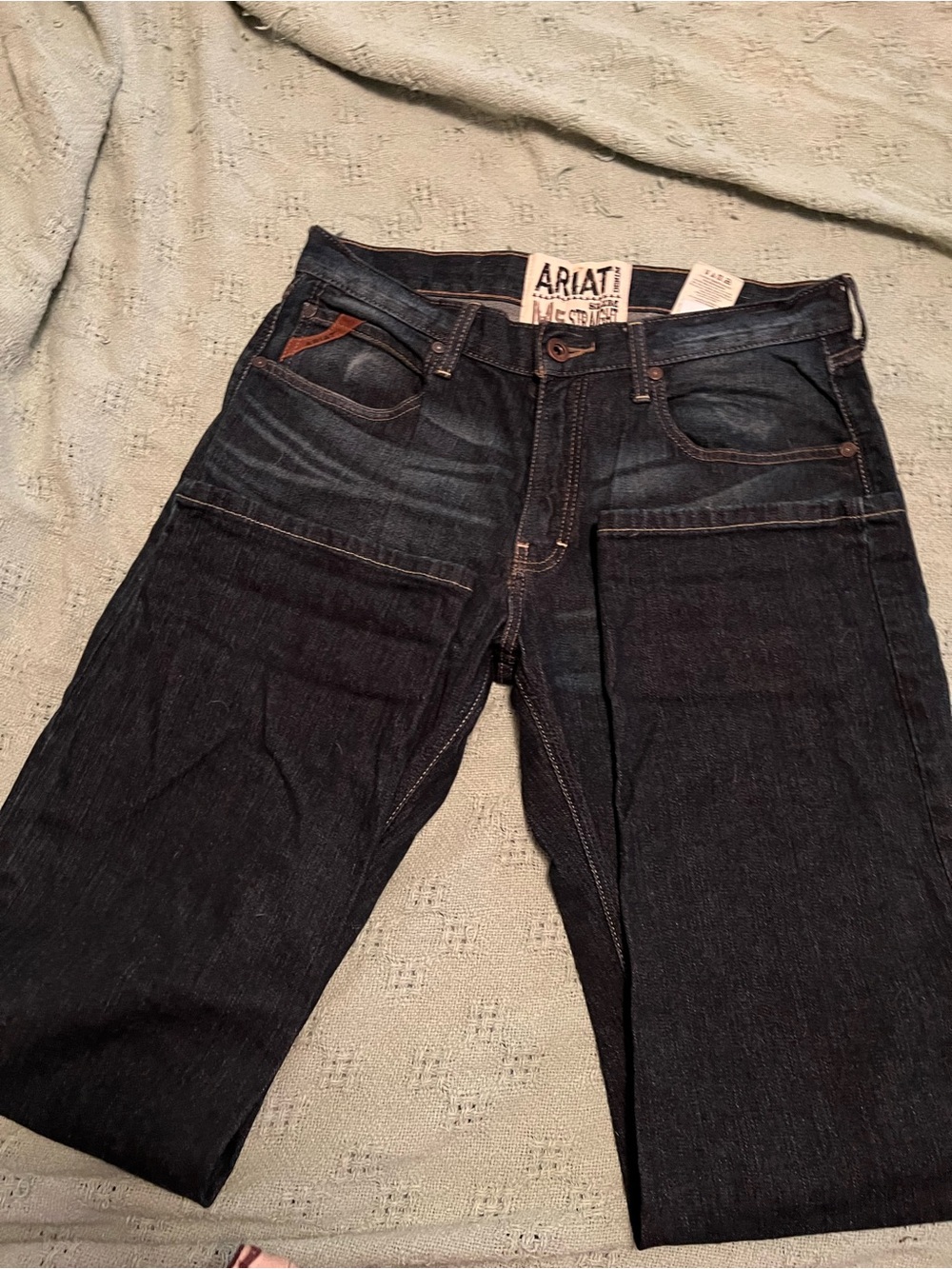 Ariat Dark Indigo Relaxed Straight Work Jeans